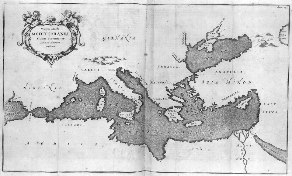 "Mappa Maris Mediterranei Fluxus currentes et Naturam Moti…