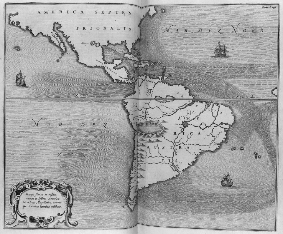 "Mappa fluxus et reflxu rationes in Isthmo Americano in fr…