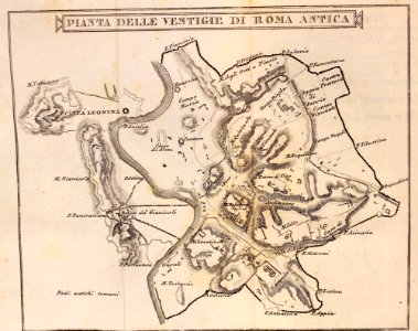 "Pianta delle vestigie di Roma Antica"