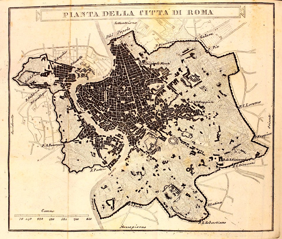 "Pianta della citta di Roma"