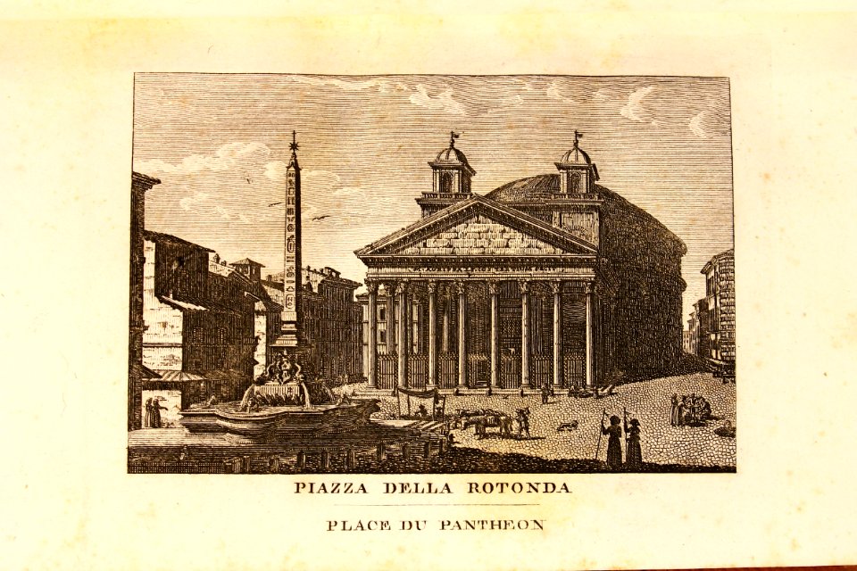 "Piazza della Rotonda, Place du Pantheon"