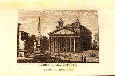 "Piazza della Rotonda, Place du Pantheon"