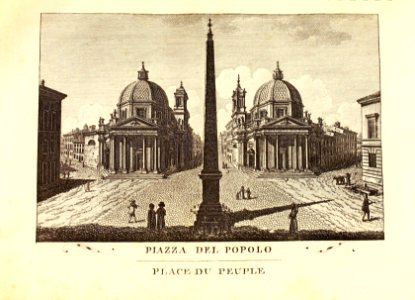 "Piazza del Popolo, Place du Peuple"
