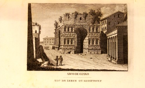 "Arco di Giano, Arc de Ianus Quadrifront"