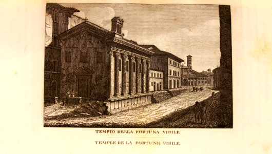 "Templio della Fortuna Virile, Temple de la Fortune Virile…