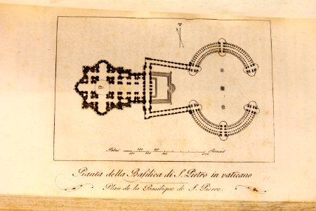 "Planta della Basilica di S. Pietro in Vaticano, Plan de l…