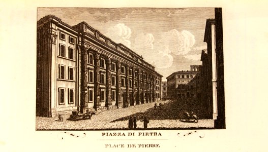 "Piazza di Pietra, Place de Piere"