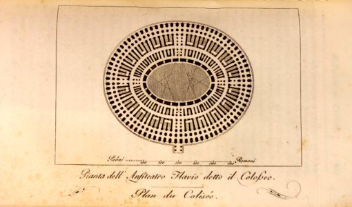 "Pianta dell'Anfiteatro Flavio detto il Colosseo, Plan du …