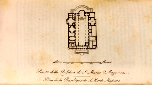 "Pianta della Basilica di S. Maria Maggiore, Plan de la Ba…