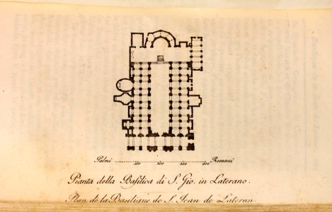"Pianta della Basilica di S. Gio in Laterano, Plan de la B…
