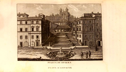 "Piazza di Spagna, Place d'Espagne"