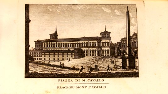 "Piazza di M. Cavallo, Place du Mont Cavallo"