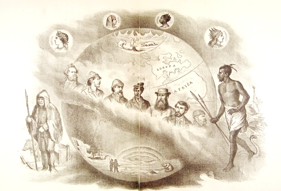 "Alegoría de los viajeros célebres modernos"