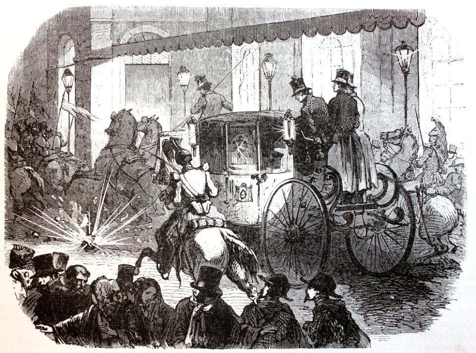 "Atentado contra Napoleón III..."