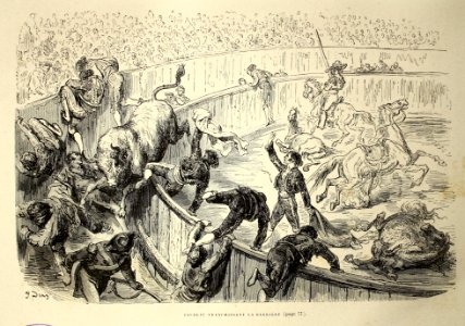 "Taureau franchissant la barrière"
