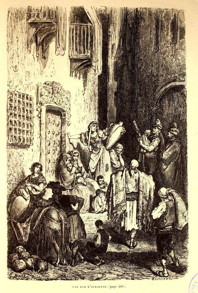 "Une rue d'Albacete"