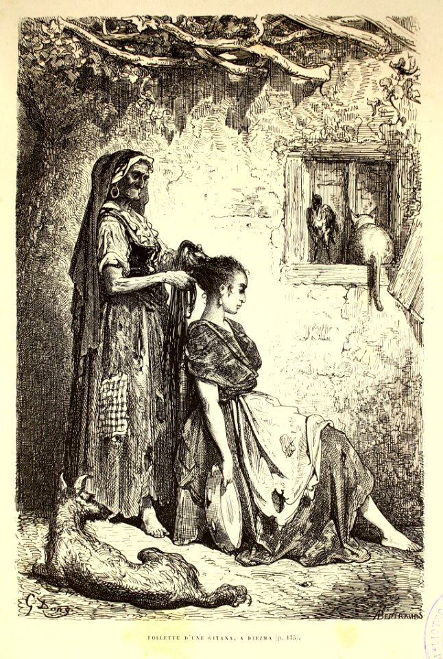"Toilette d'une gitana, a diezma"
