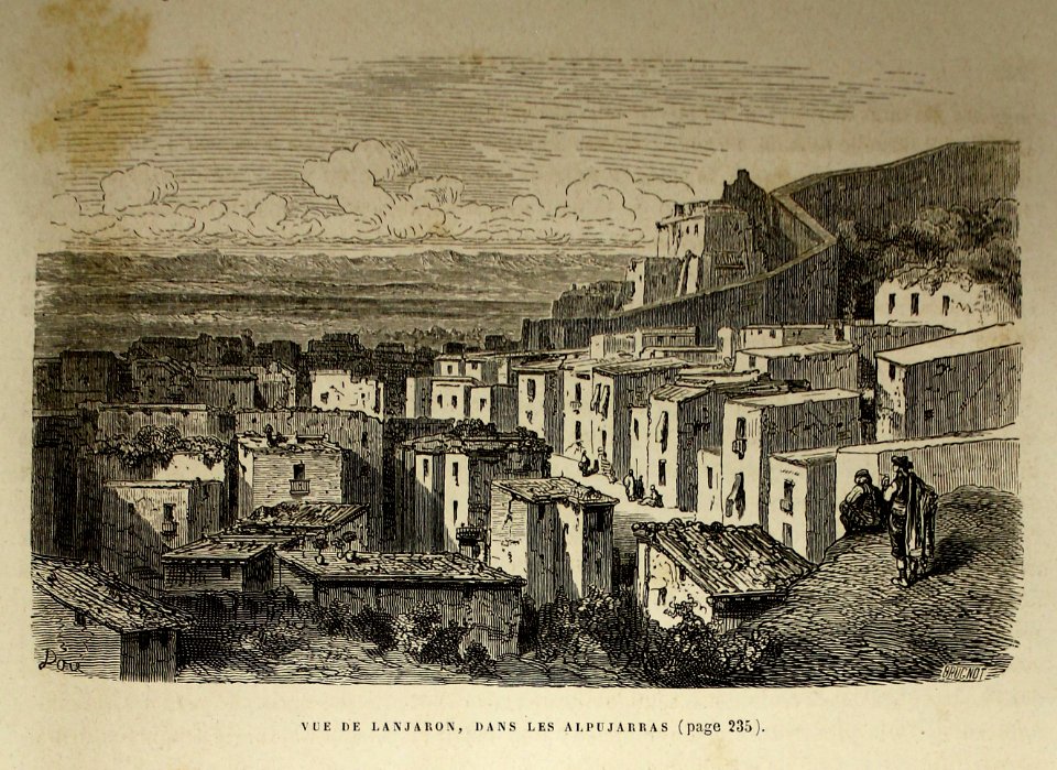 "Vue de Lanjaron, dans les Alpujarras"