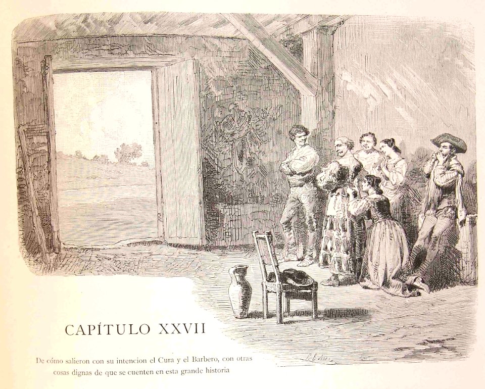 "Cap. XXVII. De cómo salieron con su intención el Cura y e…