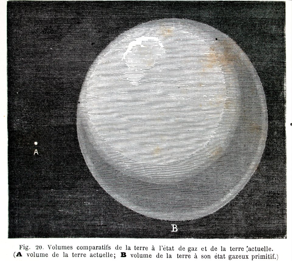 "Volumes comparatifs de la terre à l'etat de gaz et de la …
