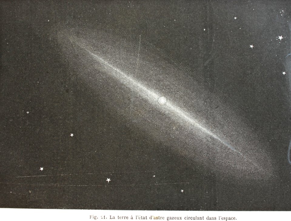 "La terre à l'etat d'astre gazeux circundant dans l'espace…