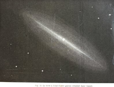 "La terre à l'etat d'astre gazeux circundant dans l'espace…