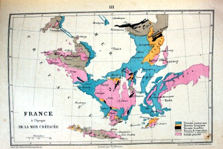 "France à l'èpoque de la mer cretacée".