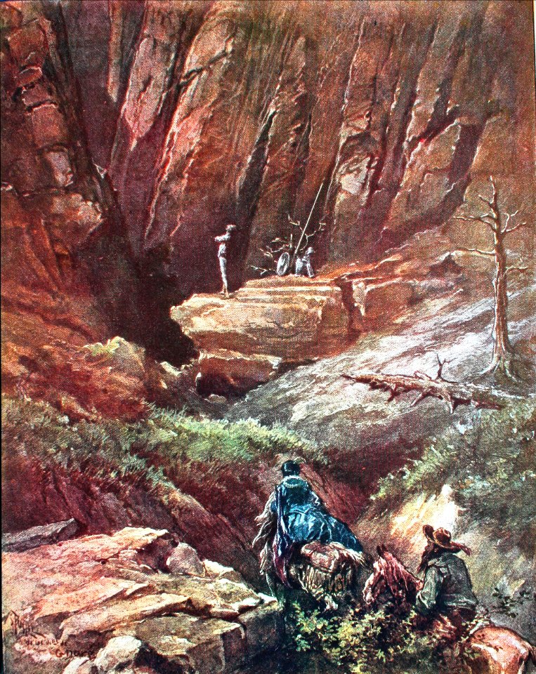 "...Cuando descubrieron á don Quijote entre unas intricada…