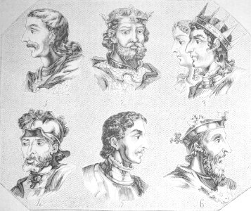 "Nº VII. De Reyes de España. 1. Fruela 2. Aurelio 3. Silon…
