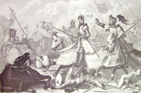 "Francisco I cae prisionero en la batalla de Pavía".