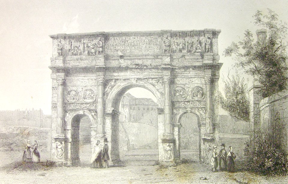 "Arco de Trajano en Roma"
