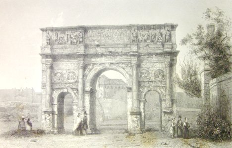 "Arco de Trajano en Roma"