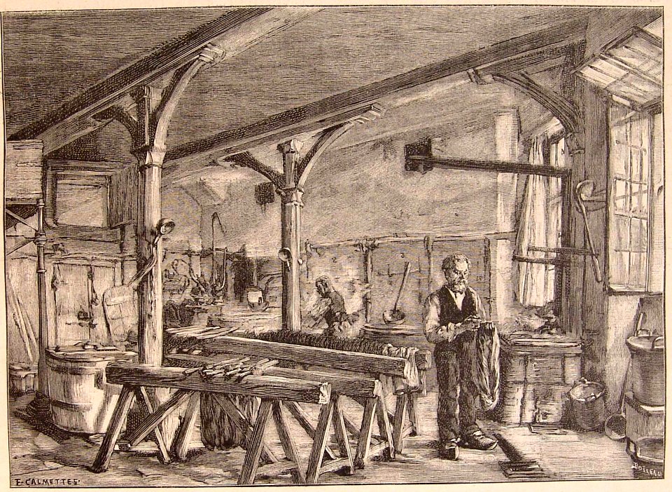 Taller de tintotería en Los Gobelinos.