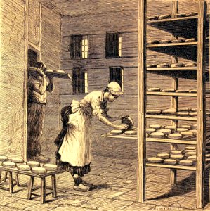"Haloir, ou séchoir, pour la fabrication du fromage de Cam…