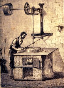 "Chauffoir à feu nu des graines oléagineuses écrasées".