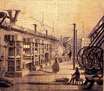 "Atelier pour la dessiccation et la compression des legume…