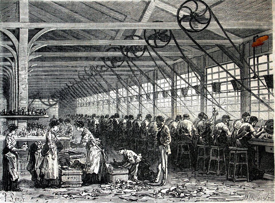 "Grand atelier pour la taille et le polissage du cristal".…
