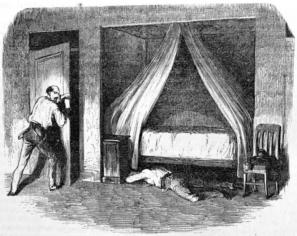 Desafío de MM. Rozier y de Mercy (1858). "Pálido, con la m…