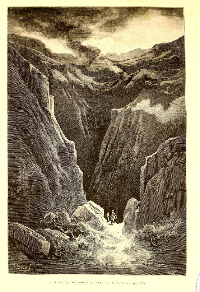 "Le Barranco de Poqueira, dans les Alpujarras"