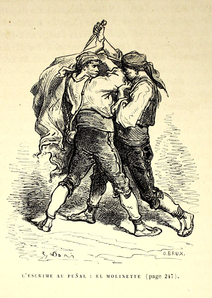 "L'escrime au puñal: el molinette"