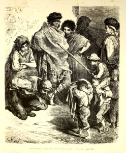 "Les enfants toreros, scène andalouse, a Ronda"