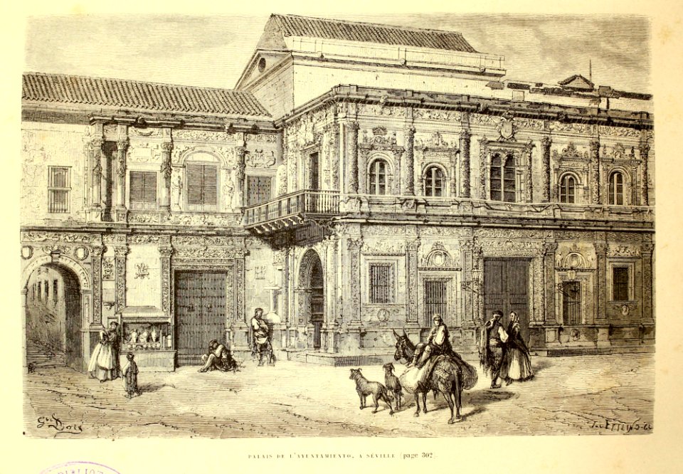 "Palais de l'Ayuntamiento, a Sèville"