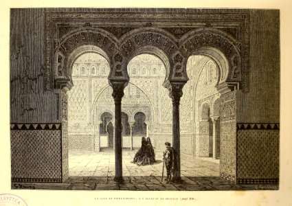 "La Sala de Embajadores, a l'Alcazar de Séville"