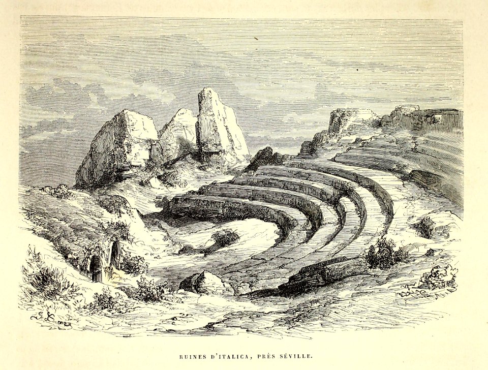 "Ruines d'Italica, près Séville"