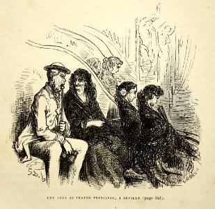 "Une loge au teatro principal, a Séville"