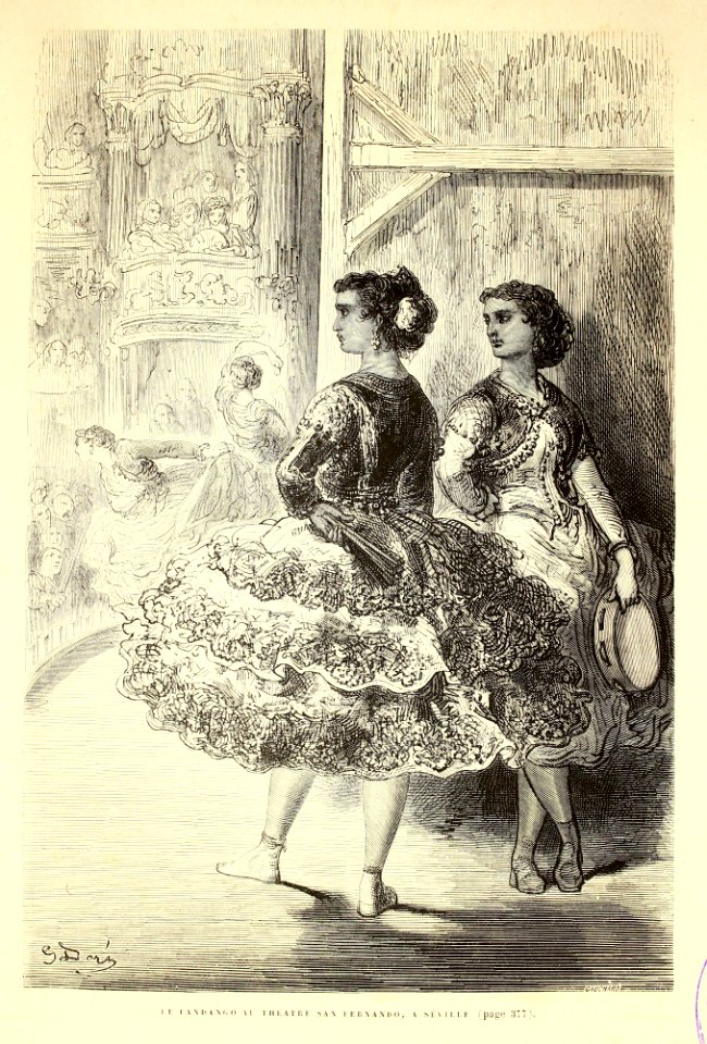 "Le fandango au Théatre San Fernando, a Séville"
