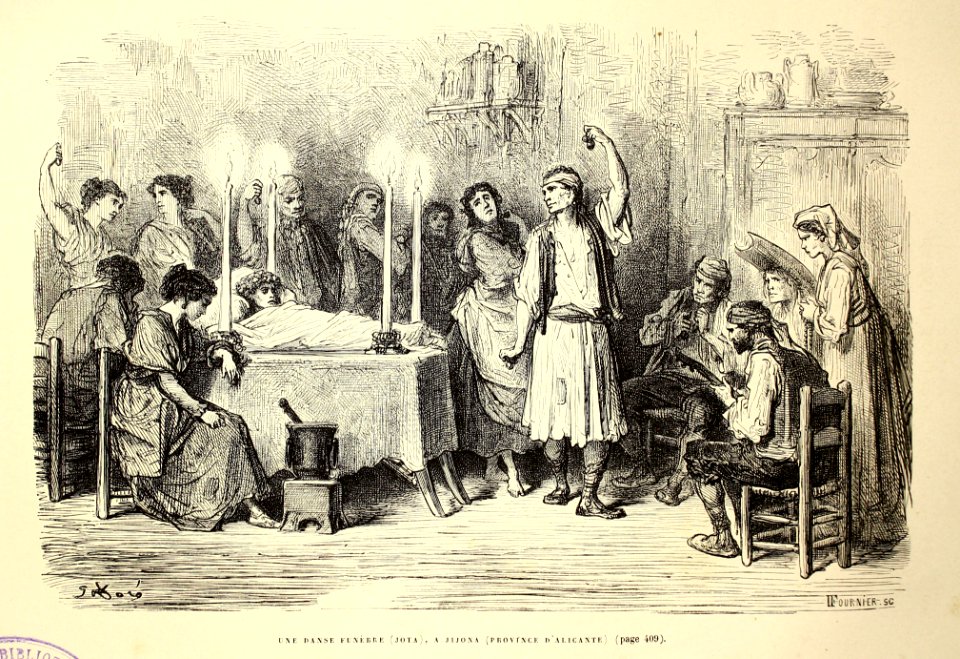 "Une danse funèbre (jota), a Jijona (province d'Alicante)"…