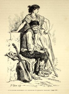 "Guitarrero manchego et danseuse d'Albacete (manche)"