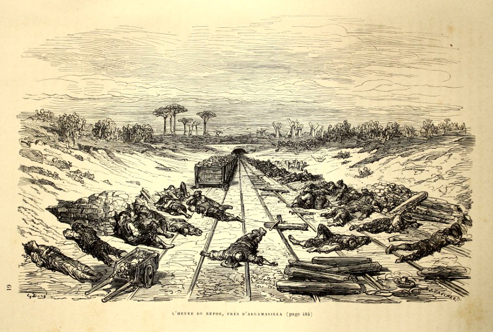 "L'heure du repos, près d'Argamasilla"