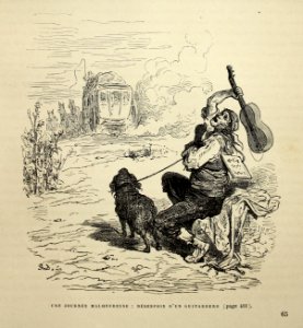 "Une journée malheureuse: désespoir d'un guitarrera"